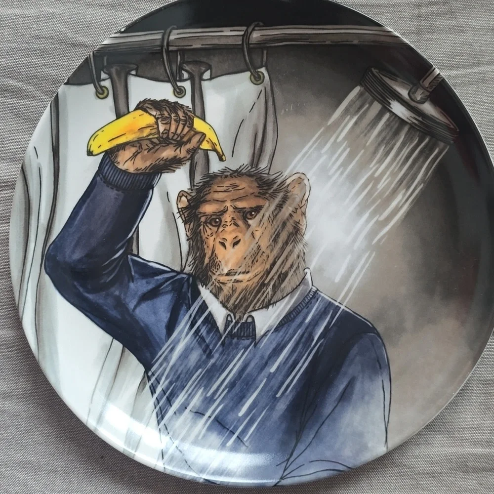 ❤️BUY 5 GET 3 FREE West Elm Dapper Animal Halloween Salad Plate,Retail $14.00 US